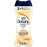 Downy Comfy Cozy In-Wash Laundry Scent Booster Beads, Toasted Vanilla Scent, 13 oz, Softness and Freshness (4 Pack)